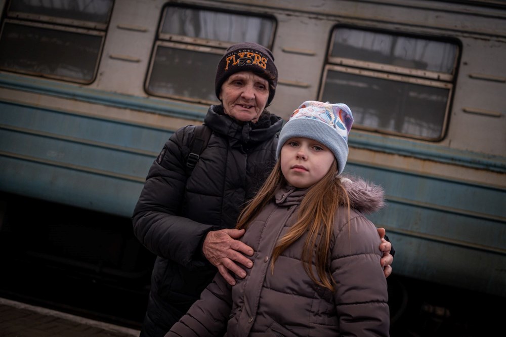 Rus saldırısından kaçış: Lviv tren istasyonunda endişeli bekleyiş - 41