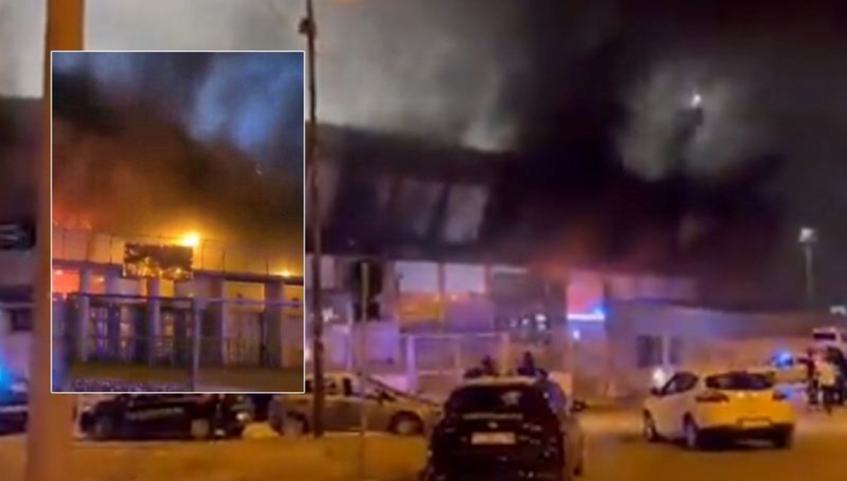 İtalya'da Foggia taraftarları derbi mağlubiyeti sonrası stadı yaktı İtalya'da Foggia taraftarları derbi mağlubiyeti sonrası stadı yaktı