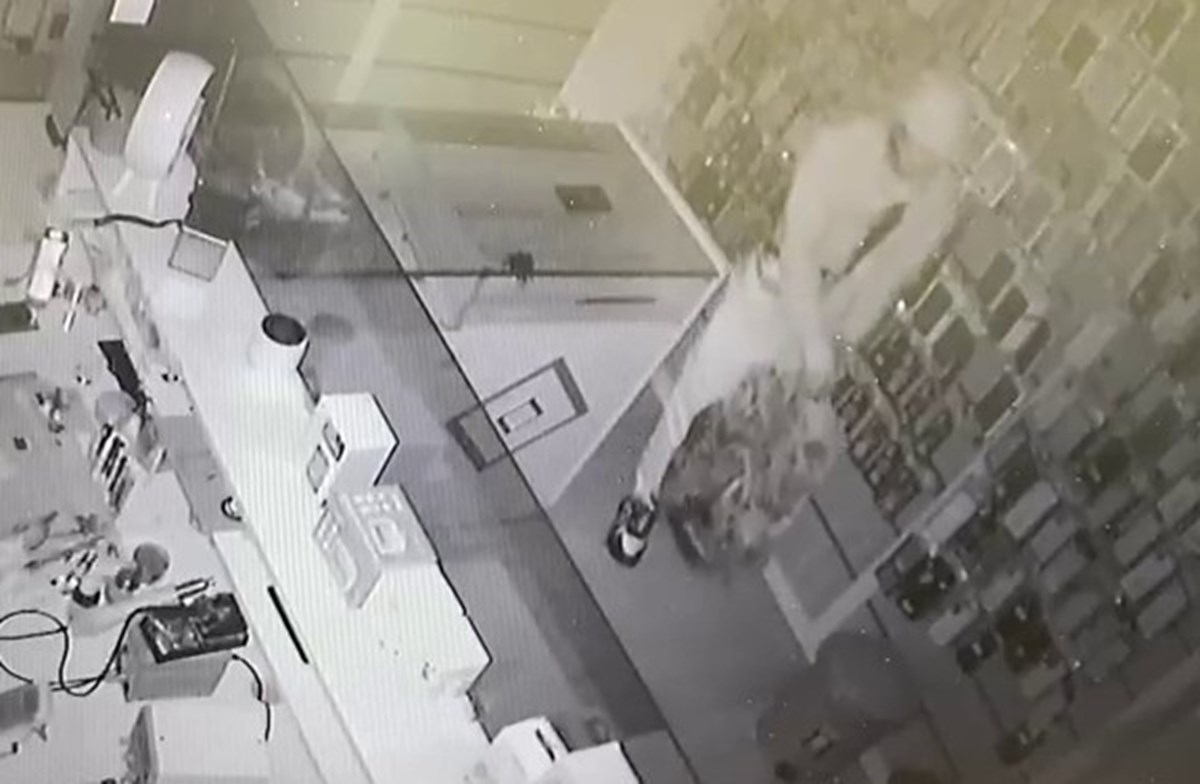 Hırsızlık anları güvenlik kamerası tarafından kaydedildi Hırsızlık anları güvenlik kamerası tarafından kaydedildi