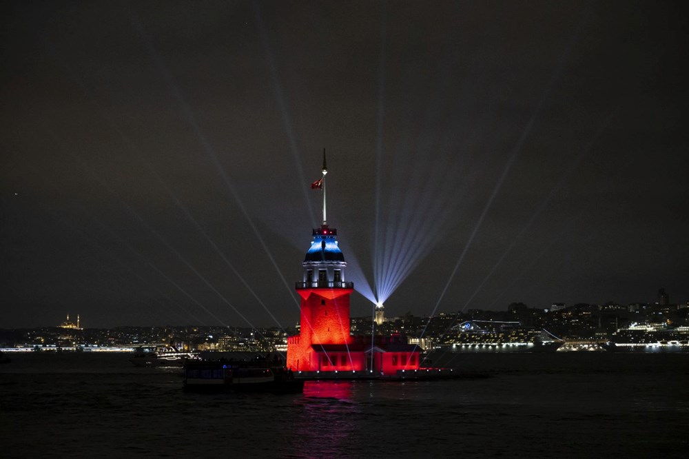 Kız Kulesi, ışık ve lazer şovuyla açıldı - 4