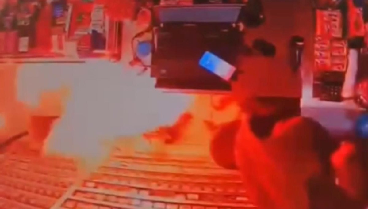 İstanbul'da marketteki ısıtıcı bomba gibi patladı İstanbul'da marketteki ısıtıcı bomba gibi patladı
