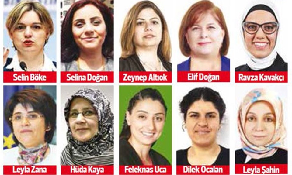 2015 seçimlerinde Meclis'e giren kadın vekiller - 1