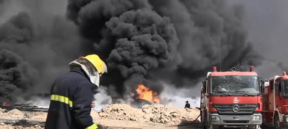 IŞİD'ın patlattığı petrol kuyularındaki yangın bir haftadır söndürülemiyor - 2