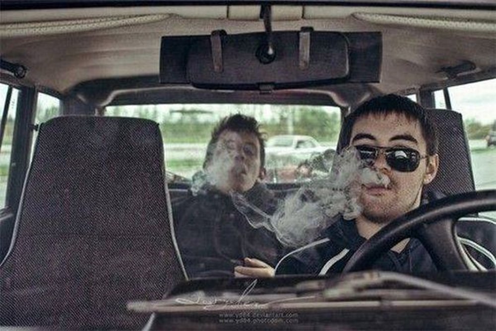 Можно курить в такси