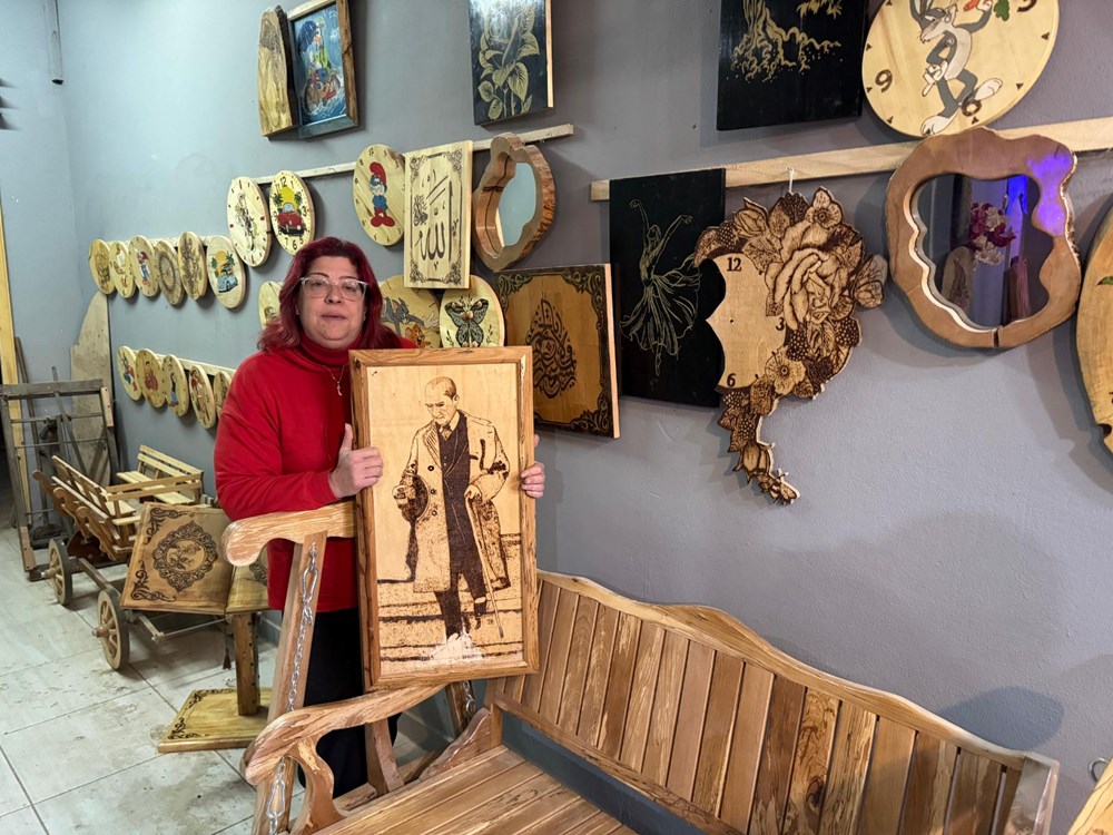 Meme kanseriyle mücadele ederken hobi olarak başladı: Sanatını geliştirdi şimdi atölyesi var - 5