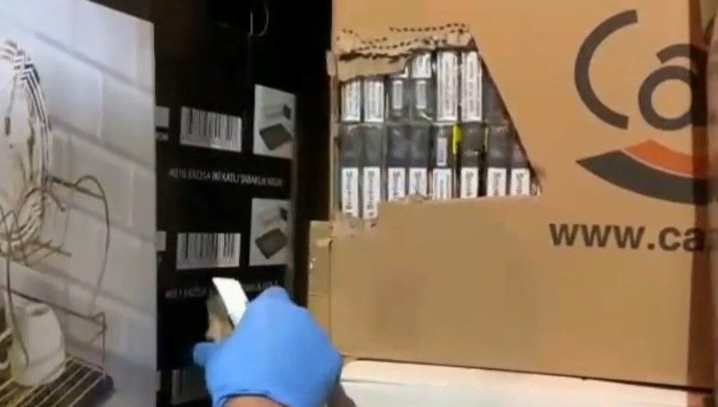 35 bin paket kaçak sigara yakalandı