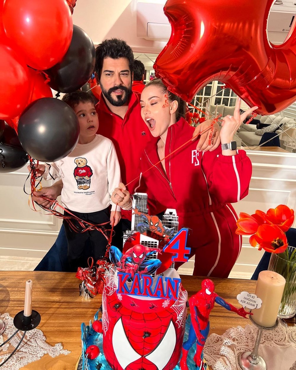 Fahriye Evcen-Burak Özçivit çiftinden oğulları Karan'a doğum günü partisi - 2