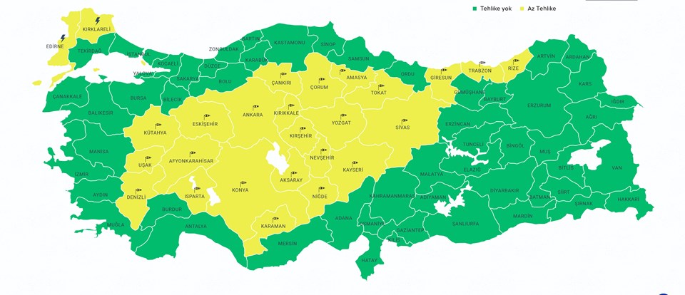Meteoroloji'den 26 il için sağanak uyarısı - 1