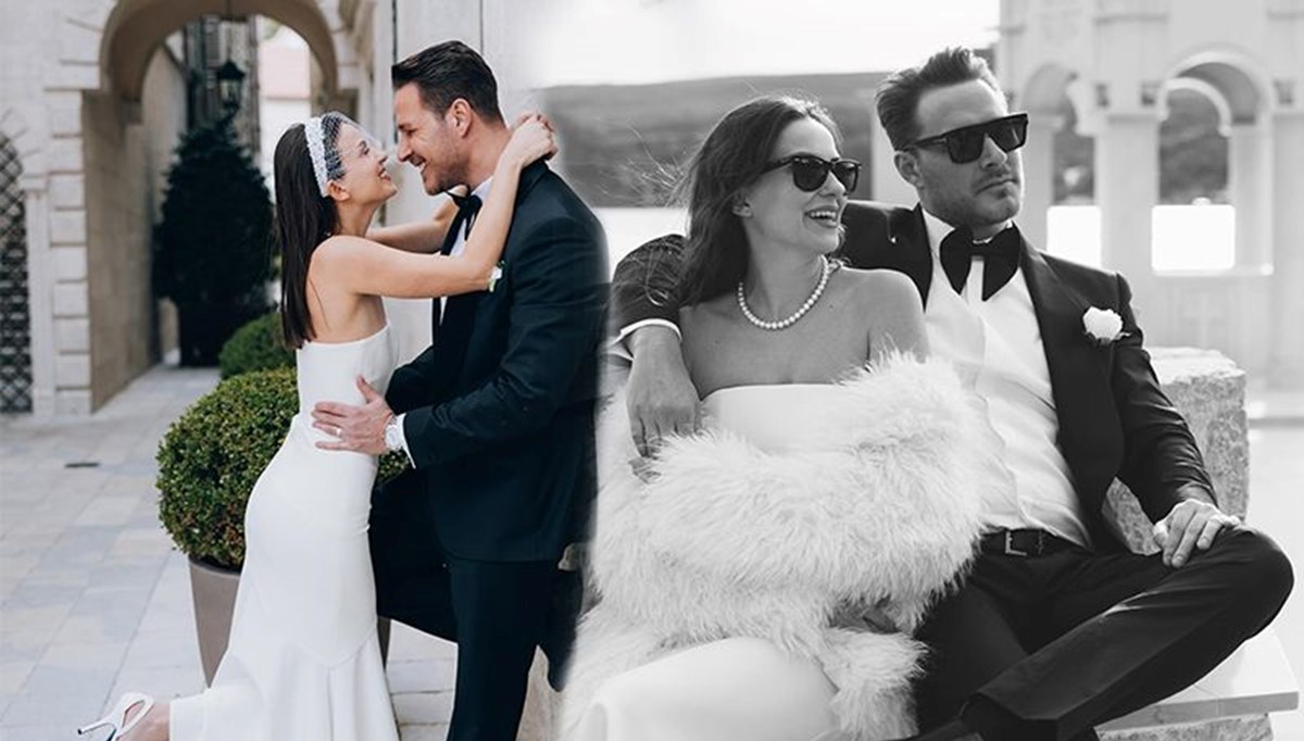 Oyuncu Burak Çelik ile Ece Bayrak dünyaevine girdi Oyuncu Burak Çelik ile Ece Bayrak dünyaevine girdi