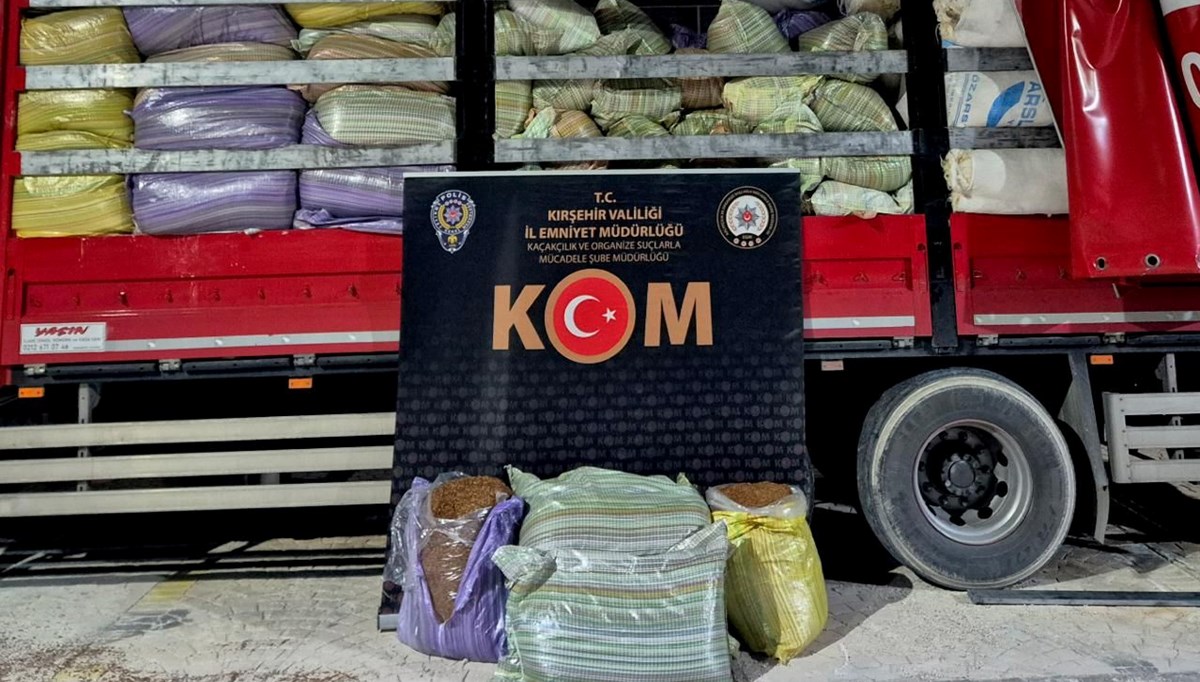 Kırşehir'de kaçak tütün operasyonu