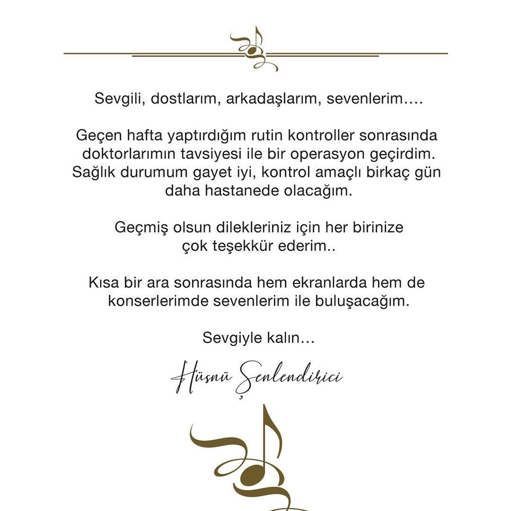 Hüsnü Şenlendirici sağlık durumu hakkında bilgi verdi - 4