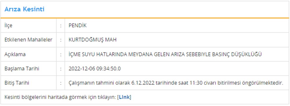 İstanbul'un 6 ilçesinde su kesintisi: Sular ne zaman gelecek? (6 Aralık İSKİ planlı su kesintisi listesi) - 7