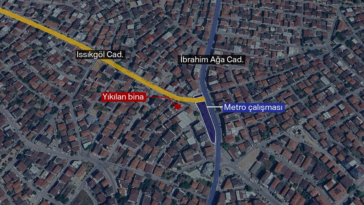 Bölgede Akse Sapağı durağının metro çalışması mevcut. Bölgede Akse Sapağı durağının metro çalışması mevcut.