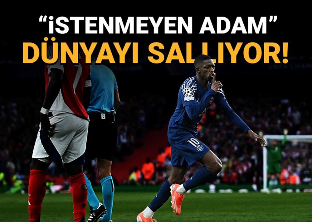 Dünya futbolunun "istenmeyen çocuğu" Ousmane Dembele, Şampiyonlar Ligi'ni sallıyor: Arsenal'i de devirdi 72