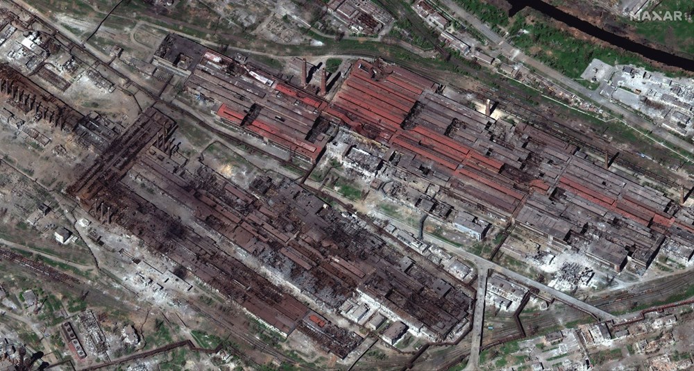 Mariupol'deki yıkım uzaydan görüntülendi - 2