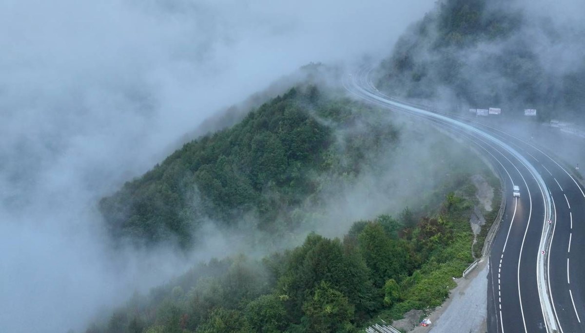 Bolu Dağı'nda sağanak etkili oldu