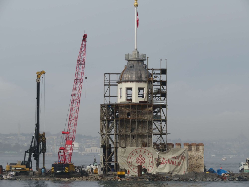 ظهرت قبة في برج الفتاة في إسطنبول (صور) 8 ظهرت القبة في برج العذراء - 15