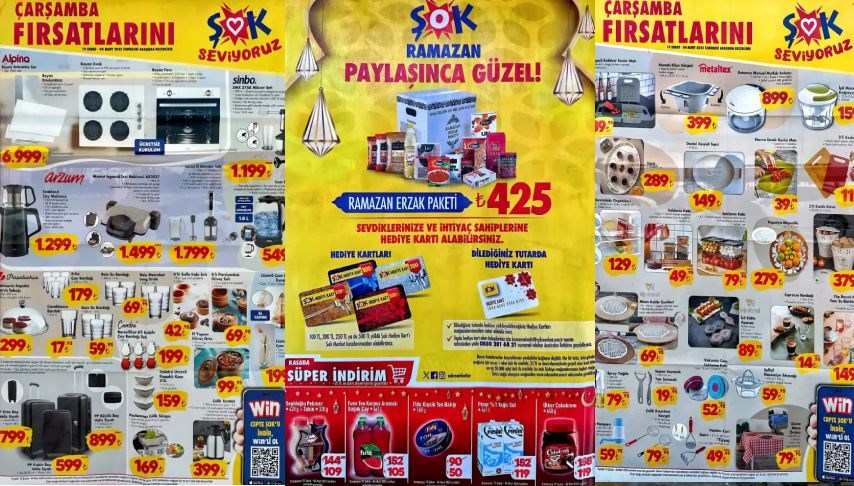 ŞOK Aktüel Ürünler Kataloğu 19 Şubat satışa çıkıyor: Mutfak ürünleri, elektronik ev malzemeleri ve Ramazan erzak paketi