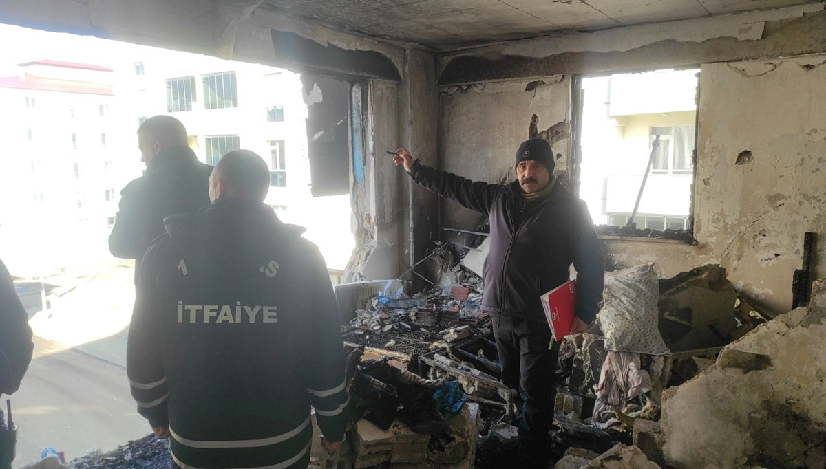 Kars'taki doğalgaz patlamasında 14 daire hasar gördü Kars'taki doğalgaz patlamasında 14 daire hasar gördü