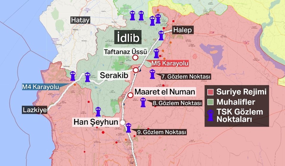TSK'nın İdlib'deki gözlem noktaları