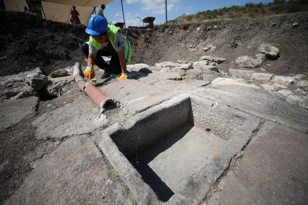 Bandırma'da 2 bin 500 yıllık su şebekesi bulundu - 11