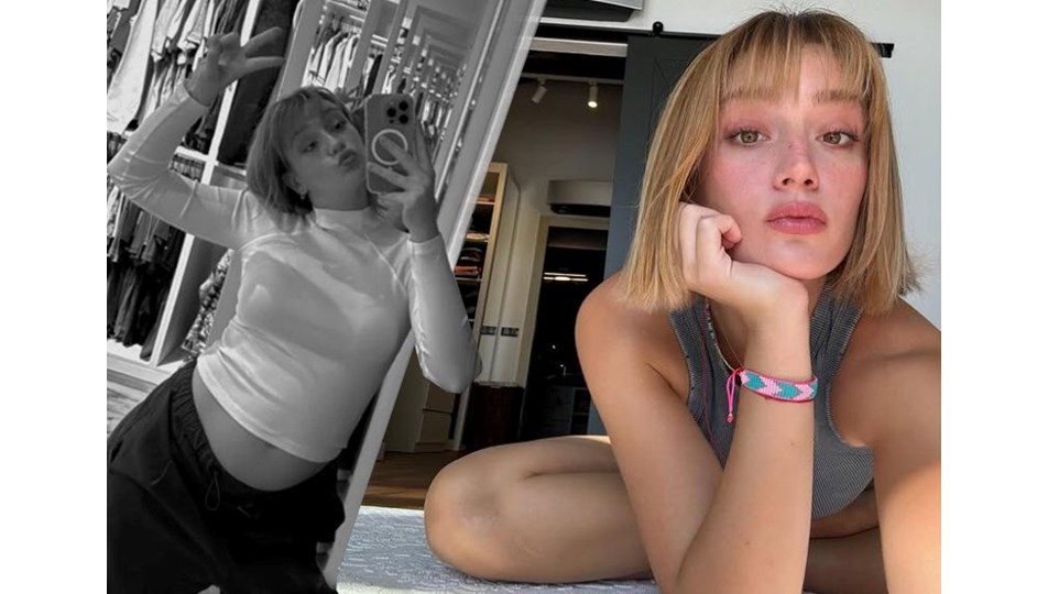 Gizem Karaca'dan karnı burnunda yeni poz