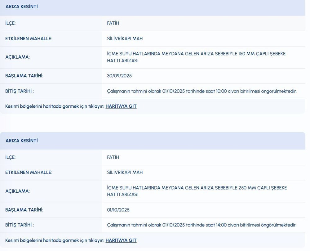 İstanbul'un o ilçesinde 10 saat su kesintisi: Fatih, Avcılar ve Esenyurt'ta sular ne zaman gelecek? - 6