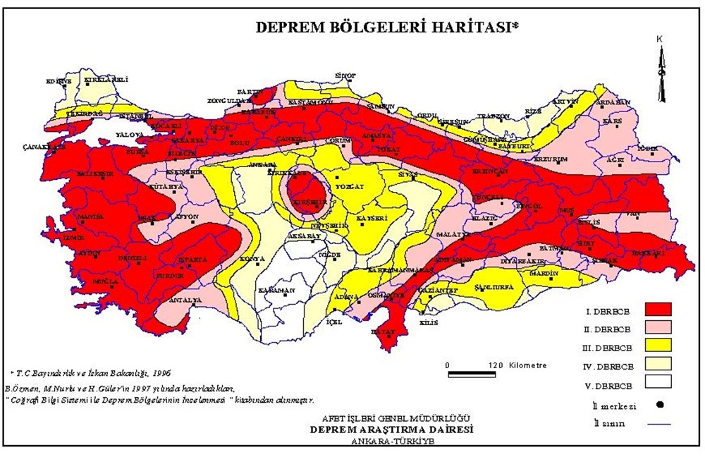 Türkiye deprem risk haritası 2023: Doğu Anadolu fay hattı nereden ve hangi illerden geçiyor - 3