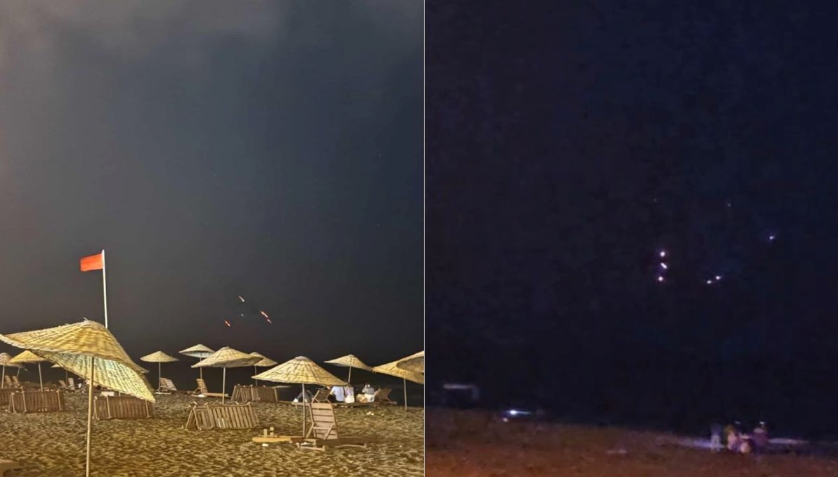 Füzeler Hatay'dan görüldü