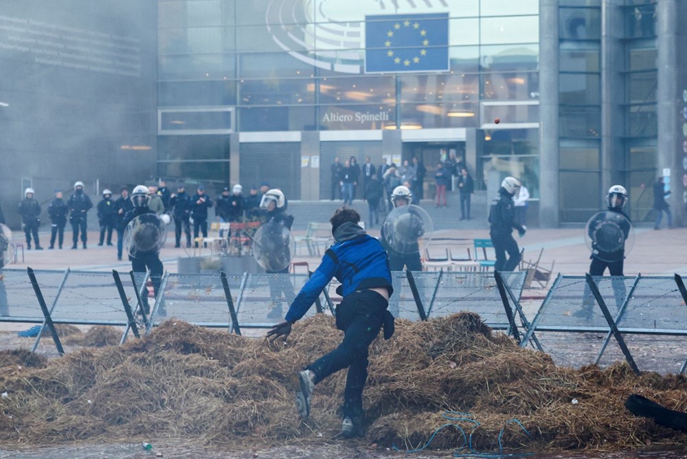Çiftçilerin öfkesi büyüyor: Avrupa Birliği'nin başkenti kilitlendi - 7