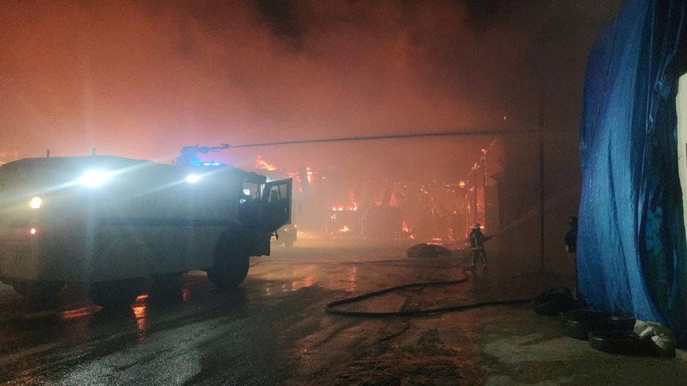 Van'da Samancılar Sitesi'nde yangın - 6