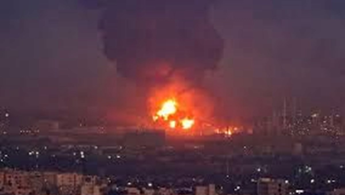 Irak'ta petrol rafinerisinde yangın çıktı Irak'ta petrol rafinerisinde yangın çıktı
