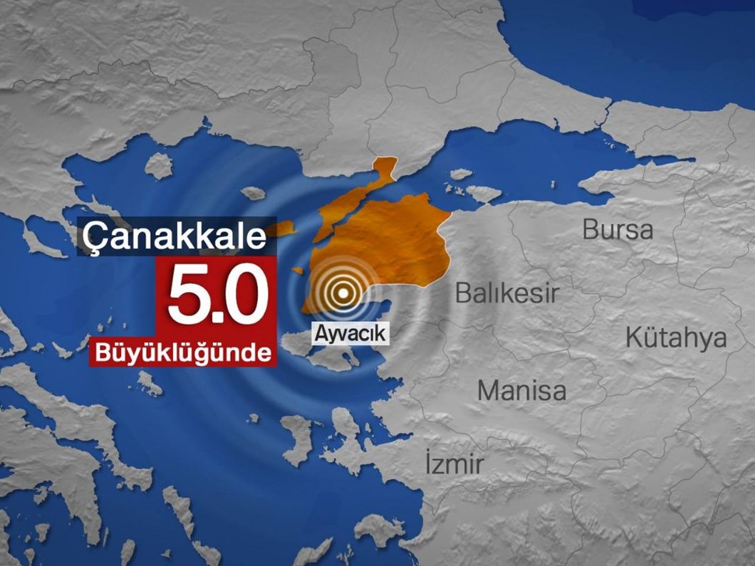canakkale ayvacik aciklarinda 5 0 buyuklugunde deprem oldu