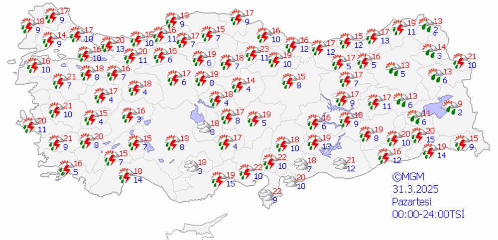 Bayram yoğun yağışlı geçecek: Bazı bölgelerde sel riski var - 12