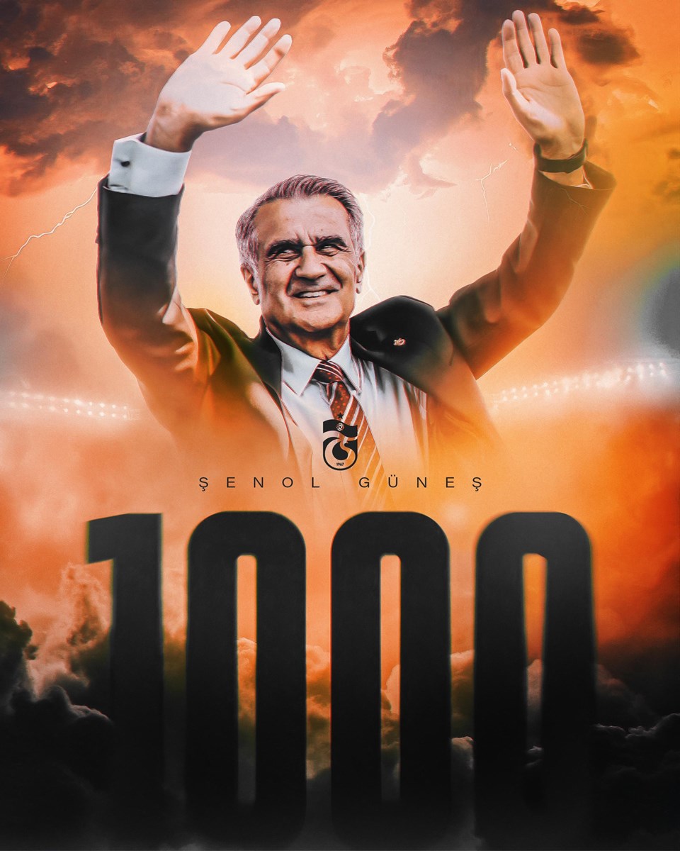 Şenol Güneş 1000. resmi maçına çıkarak tarihe geçti - 1