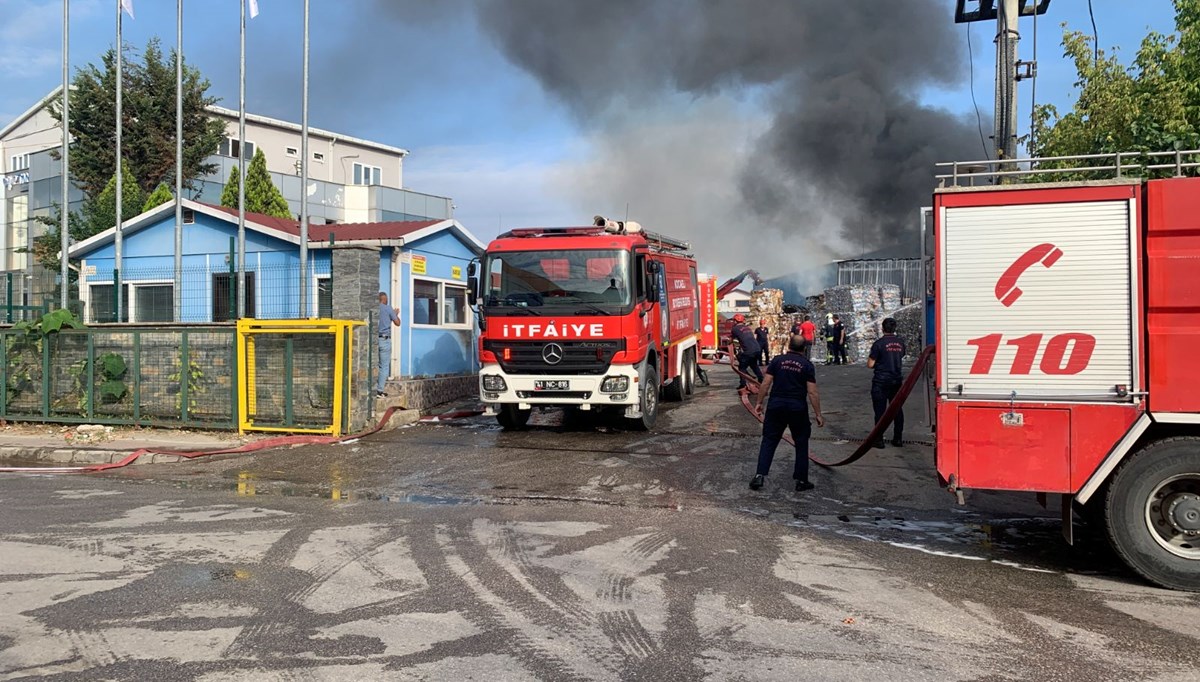 Kocaeli'de korkutan yangın