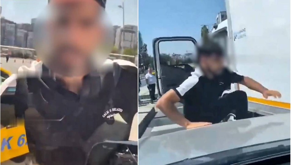 Trafikte dehşet anları: Önünü kestiği kadın sürücüye kabusu yaşattı