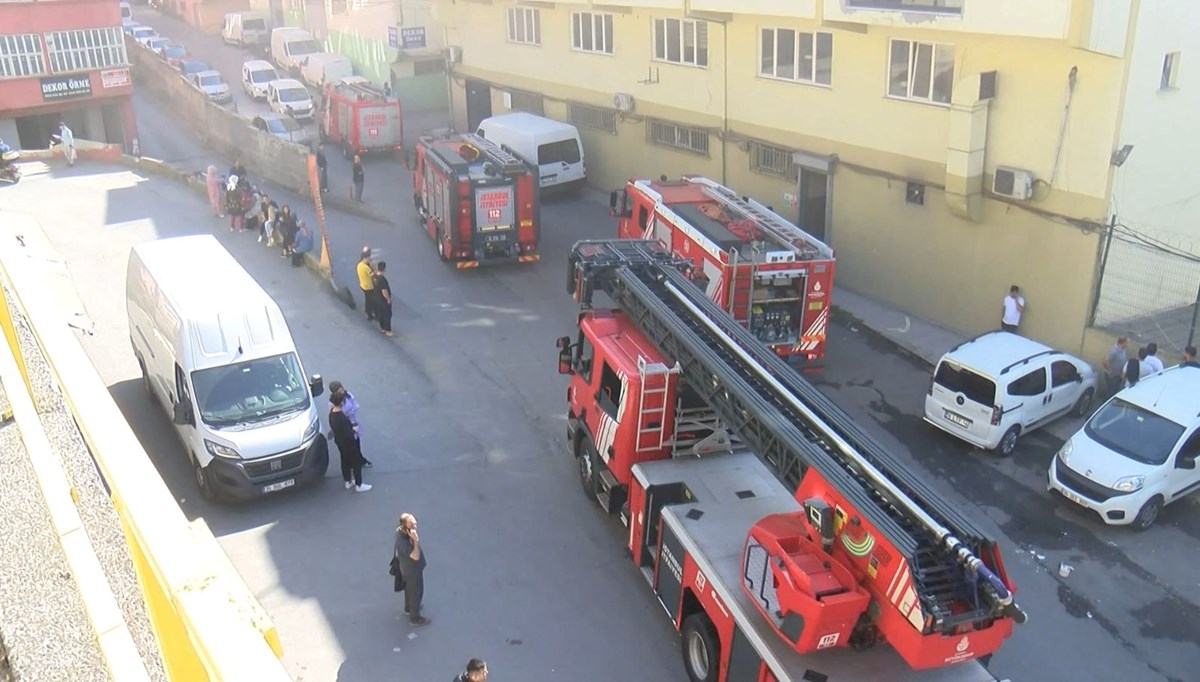 Zeytinburnu'nda atölye yangını