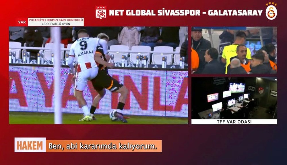 Süper Lig VAR kayıtları açıklandı:  Sivasspor - Galatasaray maçında ne konuşuldu? - 4