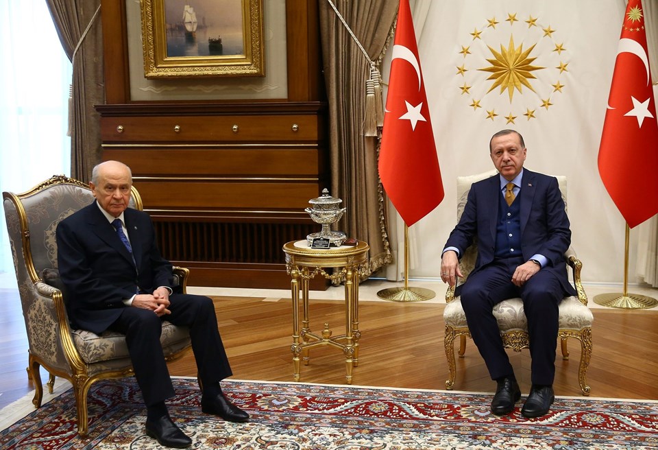 Cumhurbaşkanı Erdoğan, Beştepe'de Bahçeli ile bir araya geldi - 1