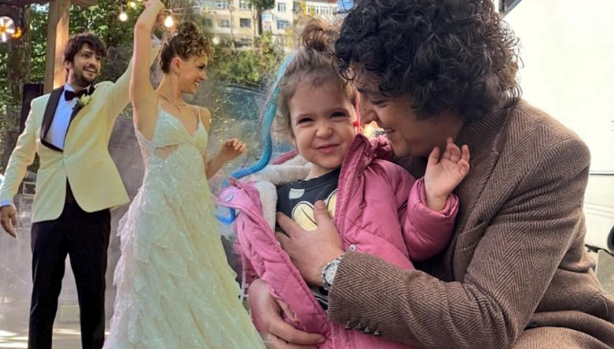 Taner Ölmez'den kızı Zeynep ile set pozları