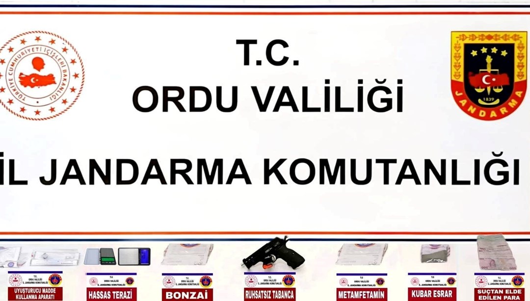 Ordu’da uyuşturucu operasyonunda 7 tutuklama