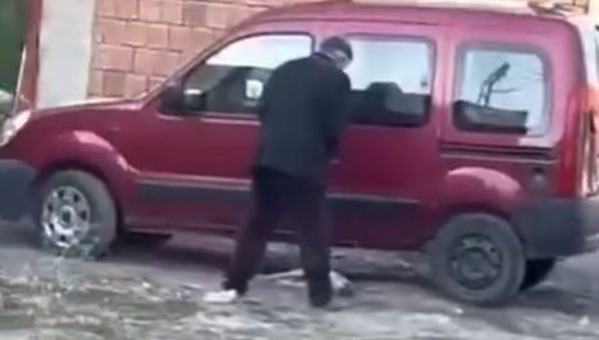 Sivas'ta köpeğe şiddet Sivas'ta köpeğe şiddet