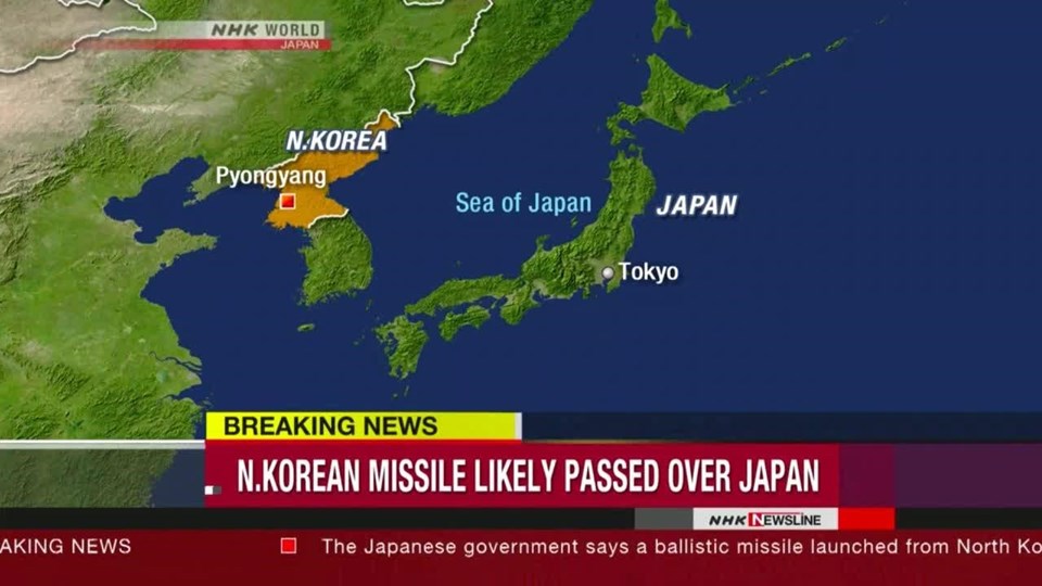 Japon televizyonu NHK'dan yanlış füze alarmı - 1