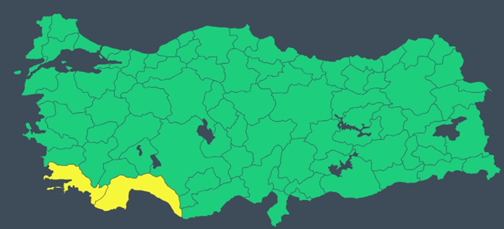 İki il için sarı kodlu uyarı: Yağış geldi sıcaklık azaldı - 5