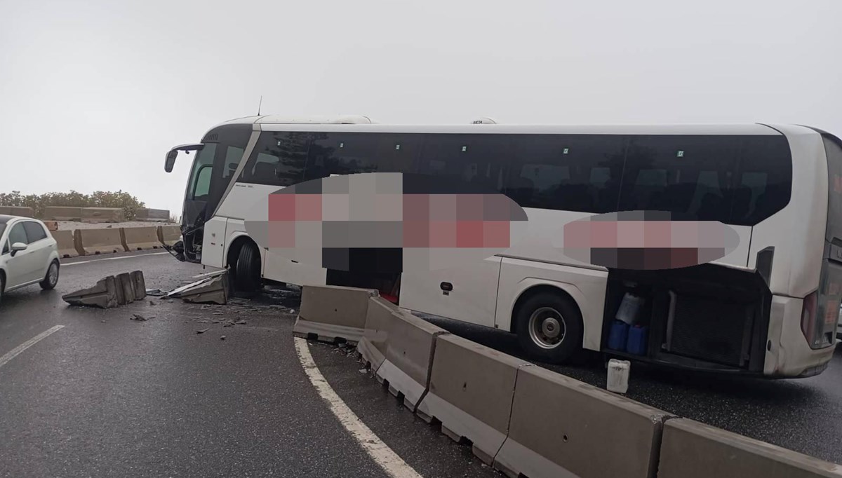 Muğla'da otobüs kazası: Yaralılar var