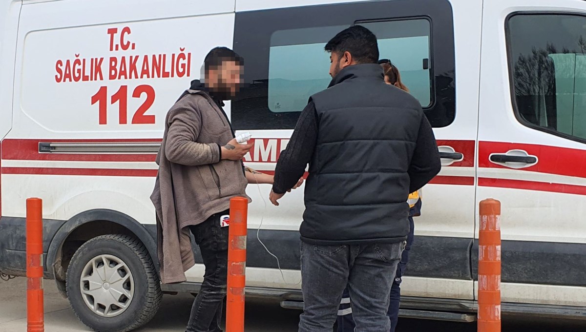 Elini testereye kaptıran işçinin parmağı koptu