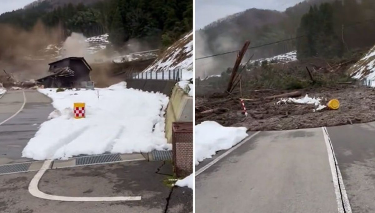 Japonya'da deprem sonrası heyelan: 110 binden fazla eve su verilemiyor