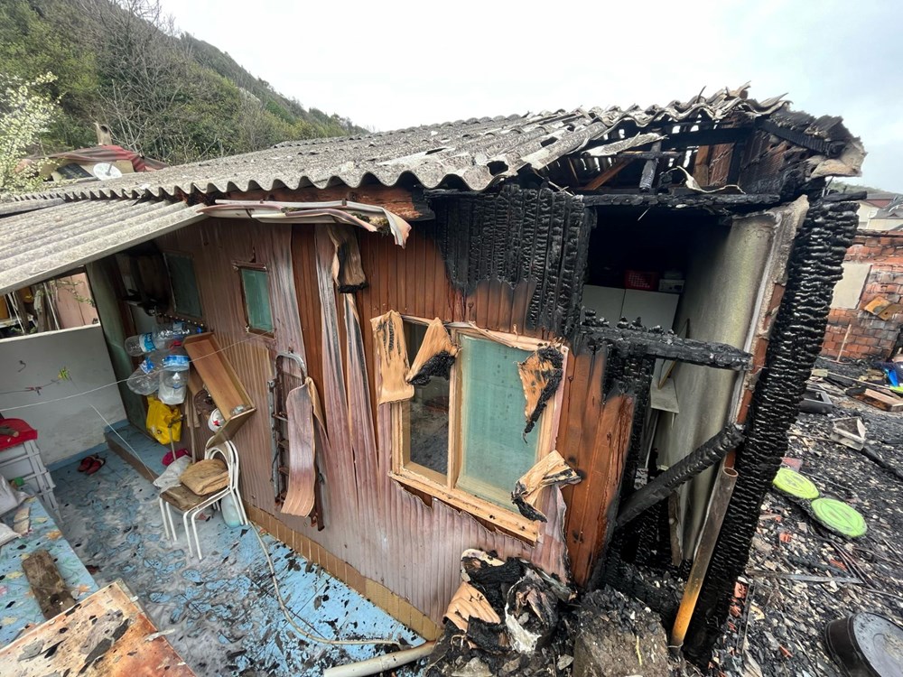 Havadan Görüntüler: Yangının Kül Ettiği 18 Evle Yüzleşme 77