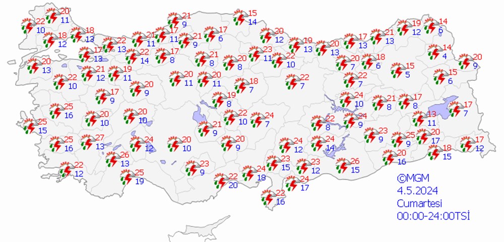 Meteorolojiden 28 il için uyarı: Kuvvetli yağışlara dikkat (İstanbul, Ankara, İzmir bugün hava nasıl olacak?) - 18